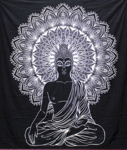 Buddha Tagesdecke Wandbehang Dekotuch Vorhang
